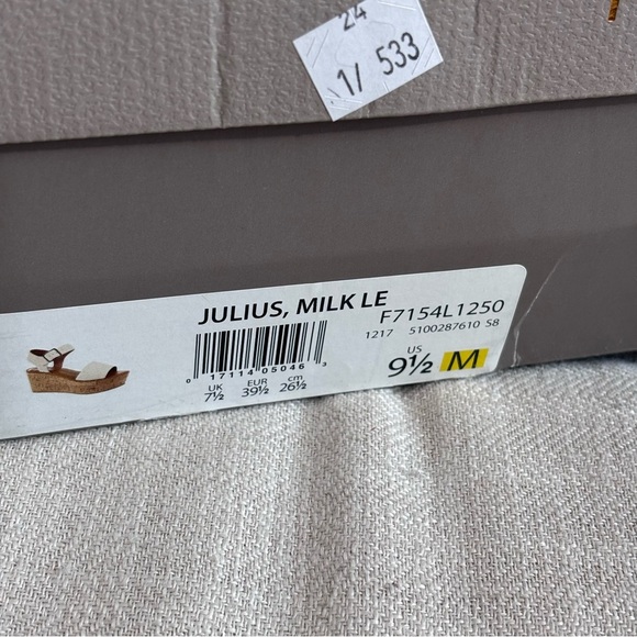 Franco Sarto Womens Julius Leather Open Toe Cork Platform Wedge Sandals,Size 9.5 - Picture 7 of 8